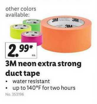 Lidl 3m Neon Extra Strong Duct Tape offer