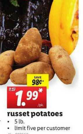 Lidl Russet Potatoes offer