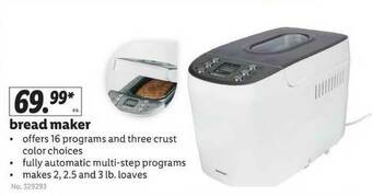 Lidl Bread Maker offer