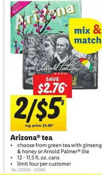 Lidl Arizona Tea offer