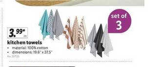 Lidl Kitchen Towels offer