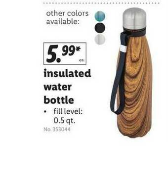 Lidl Insulated Water Bottle offer