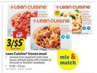 Lidl Lean Cuisine Frozen Meal offer