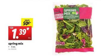 Lidl Spring Mix offer