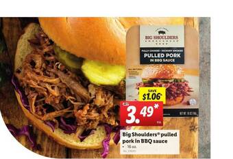 Lidl Big Shoulders Pulled Pork In BBQ Sauce offer