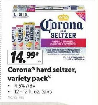 Lidl Corona Hard Seltzer Variety Pack offer