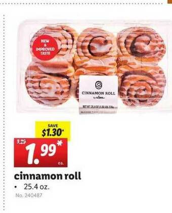 Lidl Cinnamon Roll offer