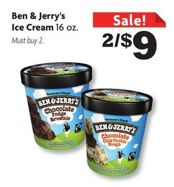 Family Dollar Ben & jerry's ice cream offer