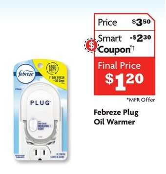 Family Dollar Febreze plug oil warmer offer