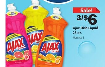 Family Dollar Ajax dish liquid offer