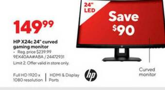 Staples Hp X24c 24 offer