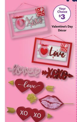 Family Dollar Valentine's day décor offer