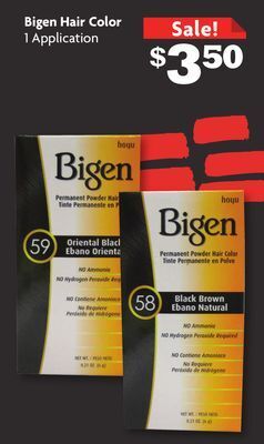 Family Dollar Bigen hair color offer