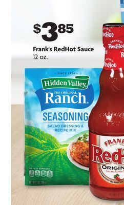 Family Dollar Frank's redhot sauce offer