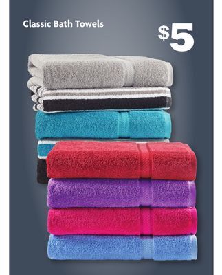 Family Dollar Classic bath towels offer