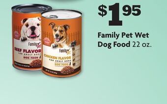 Family Dollar Family pet wet dog food offer