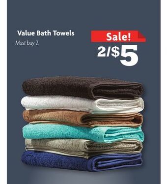 Family Dollar Value bath towels offer