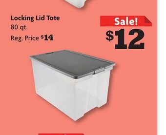 Family Dollar Locking lid tote offer