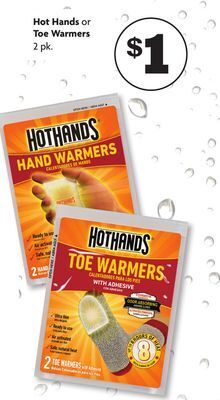 Family Dollar Hot hands or toe warmers offer