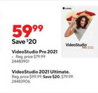 Staples Videostudio Pro 2021 Videostudio 2021 Ultimate offer
