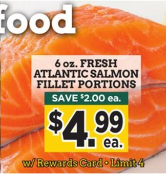 Dearborn Market Fresh atlantic salmon fillet portions offer