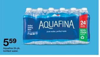 Target Aquafina 24-pk. bottled water offer