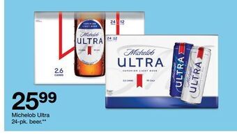 Target Michelob ultra 24-pk. beer** offer
