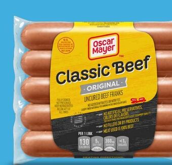 Target Oscar mayer original uncured 10-ct hot dogs offer