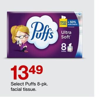Target Select puffs 8-pk. facial tissue offer