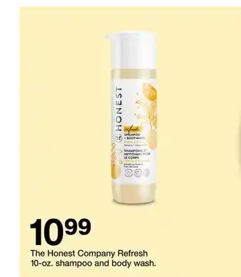 Target The honest company refresh 10-oz. shampoo and body wash offer