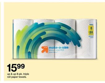 Target 8-pk. triple roll paper towels offer