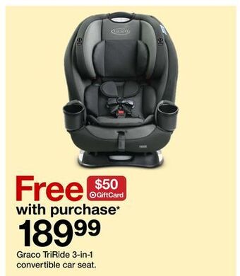 Target Graco triride 3-in-1 convertible car seat offer