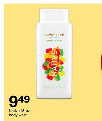 Target Native 18-oz. body wash offer