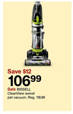 Target Bissell cleanview swivel pet vacuum offer