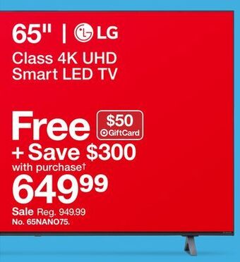 Target Lg 65" class 4k uhd smart led tv offer