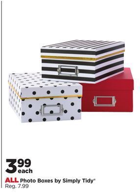 Michaels All photo boxes by simply tidy® offer