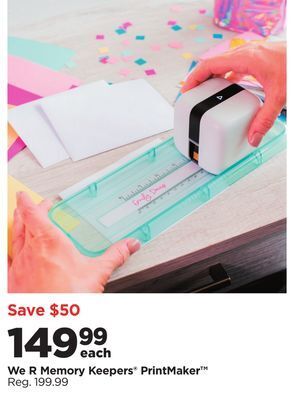 Michaels We r memory keepers® printmaker™ offer
