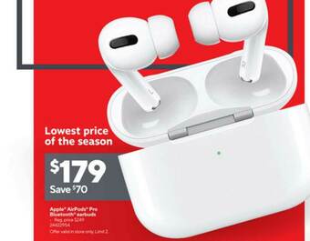 Staples Apple Airpods Pro Bluetooth Earbuds offer