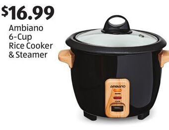 Aldi Ambiano 6-cup rice cooker & steamer offer