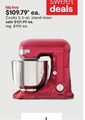 JC Penney Cooks 5.3-qt. stand mixer offer