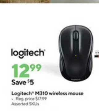 Staples Logitech M310 Wireless Mouse offer