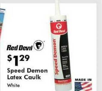 Red Devil Speed Demon Latex Caulk