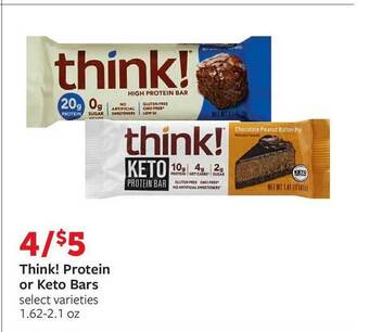 Fareway Think! Protein Or Keto Bars offer