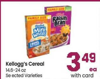 Safeway Kellogg's Cereal 14.6-24 Oz offer