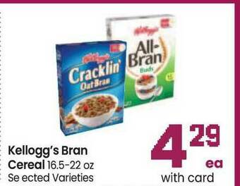 Safeway Kellogg's Bran Cereal 16.5-22 Oz offer