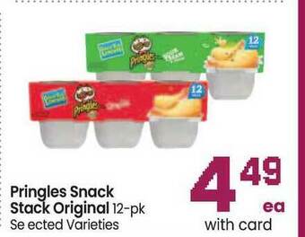 Safeway Pringles Snack Stack Original 12-Pk offer