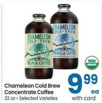Safeway Chameleon Cold Brew Concentrate Coffee 32 Oz offer