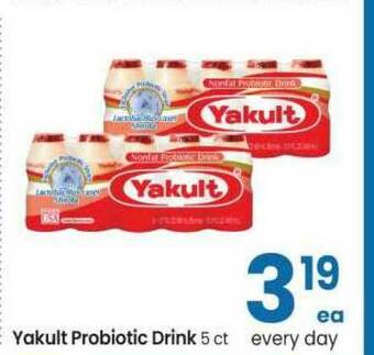 Safeway Yakult Probiotic Drink 5 Ct offer