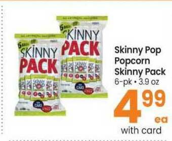 Safeway Skinny Pop Popcorn Skinny Pack offer