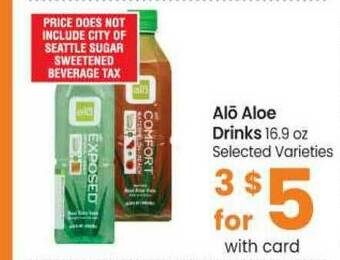 Safeway Alō Aloe Drinks 16.9 Oz offer
